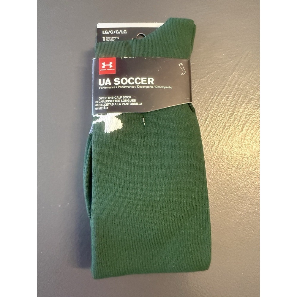 UA Soccer Perf Over‎ The CalfSocks Gray Size Adult L New